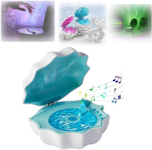 Акумуляторний нічник-колонка «Мушля» з Bluetooth та програвачем для затишку вдома