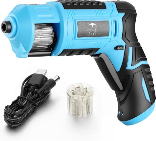 Акумуляторний портативний шуруповерт DOMOTEC 3.6V з барабаном для біт