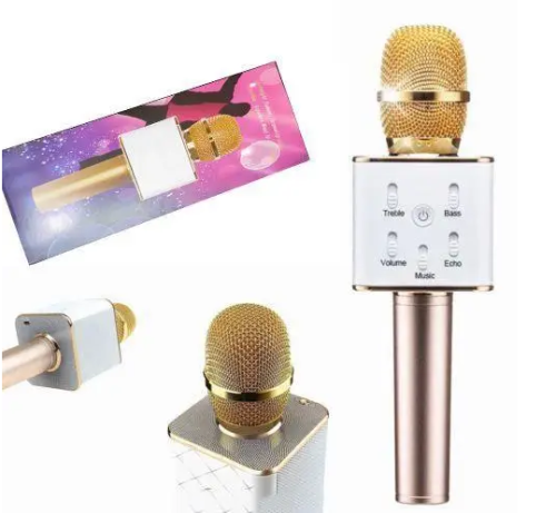 Караоке-мікрофон Q7 бездротовий Bluetooth зі вбудованою колонкою та ефектами голосу