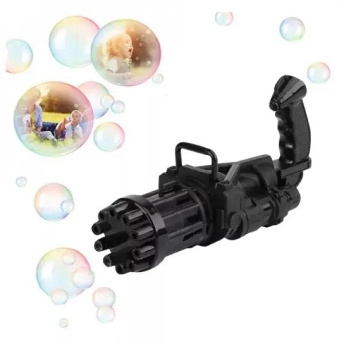 Іграшковий автомат‑пістолет для мильних бульбашок Bubble Gun BUBBLE BLASTER з пляшкою мила