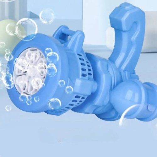 Дитячий автомат-кулемет Bubble Machine Toy — генератор мильних бульбашок (пухирцевий пістолет)