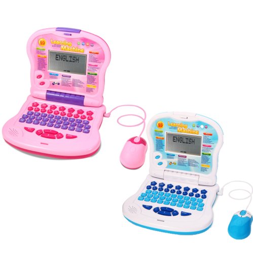 Інтерактивний дитячий ноутбук Learning Machine з мишкою: 65 навчальних ігор, рожевий/блакитний