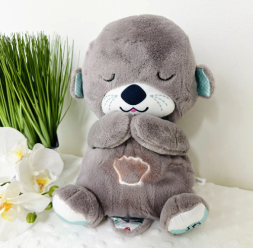 Плюшева іграшка-нічник видрочка Soothe Snuggle Otter: музика, підсвітка, імітація дихання