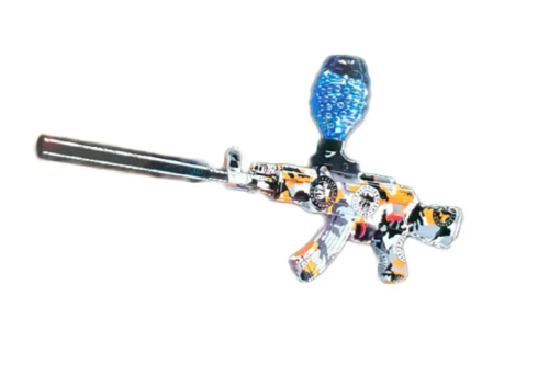 Дитячий орбібольний автомат GUN TOYS WH10 — кулемет‑пістолет, стріляє орбізами та гелевими кульками