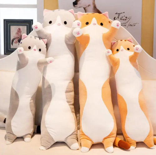 М’яка іграшка-обіймашка «Кіт-батон» антистрес подушка, 90 см