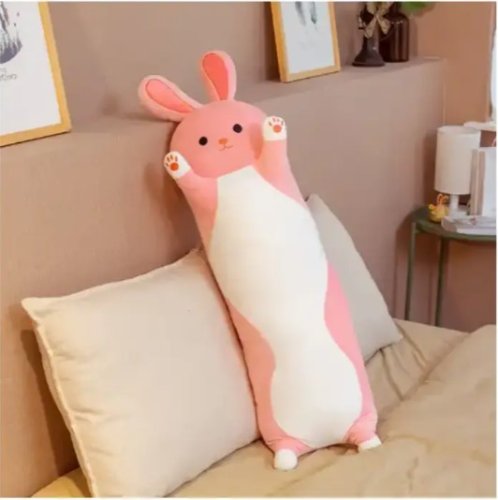 Плюшева іграшка-подушка зайчик 90 см — м’яка обнімашка для дітей