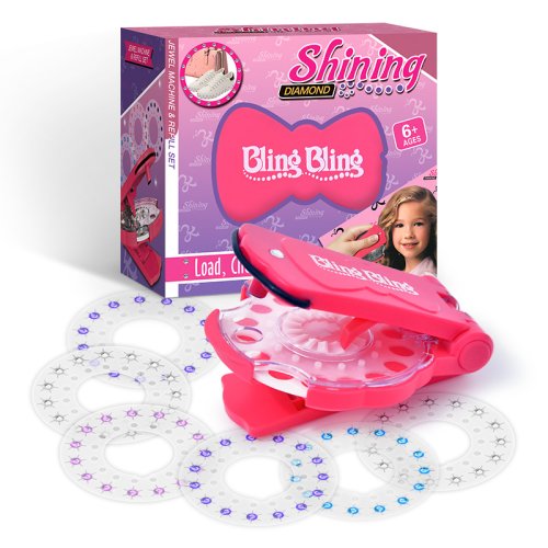 Степлер-стайлер Bling Bling для волосся: прикраса стразами, «діамантовий» для дівчаток