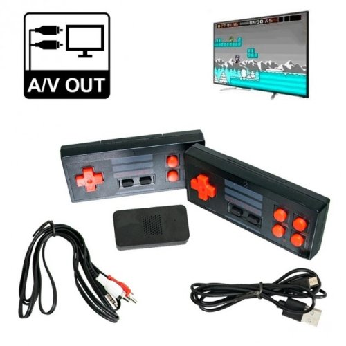 Ігрова приставка ZB-823 з 2 бездротовими джойстиками N-22, компактна, класичні ігри, HDMI