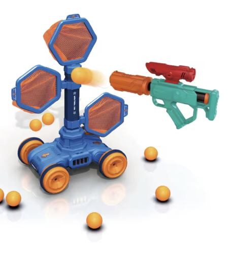 Дитячий тир 801-8: пістолет із мобільною мішенню, ігровий набір для влучності та розваг