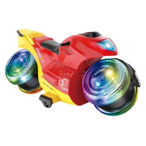 Трюковий радіокерований мотоцикл SmartUs QF670-1 з LED-підсвічуванням та ефектом диму