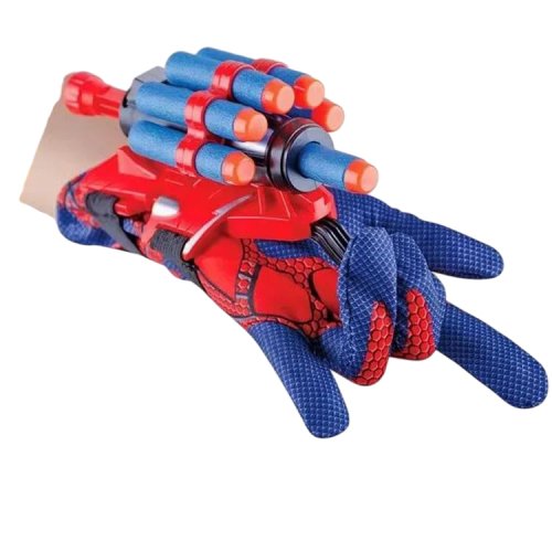 Іграшкова рукавичка Людини-павука «павутинка» з м’якими кулями для дітей