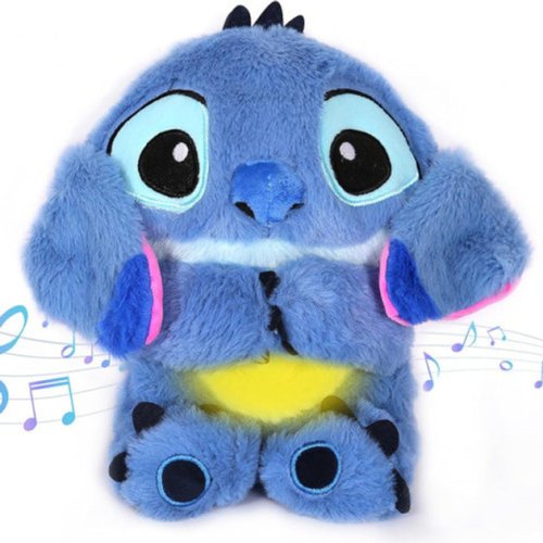 Інтерактивний нічник-стіч для сну: дихаюча плюшева іграшка-світильник (веселий)