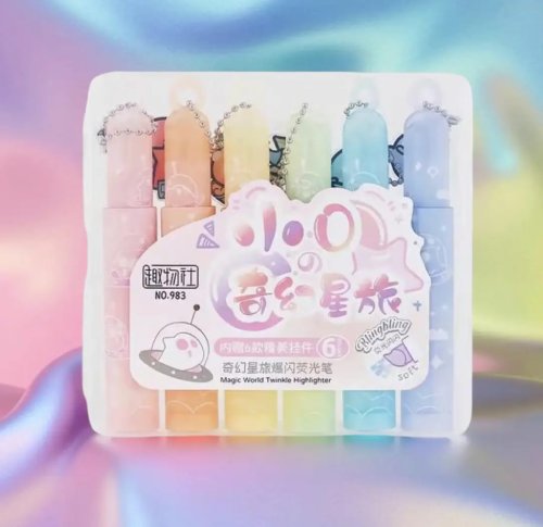 Набір дитячих акварельних маркерів NO983-1 (983-1), 6 шт.