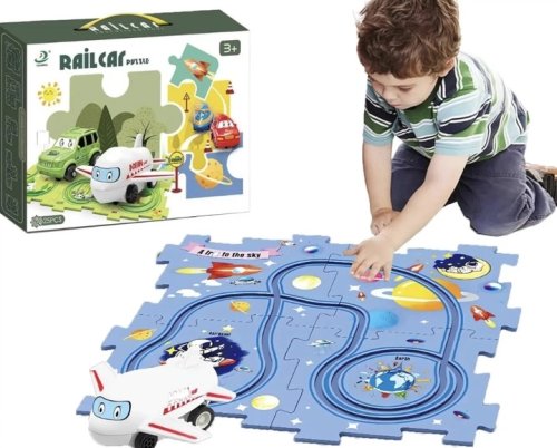 Розвивальний пазл-іграшка 5PCS Rail Car для дітей (5 елементів)