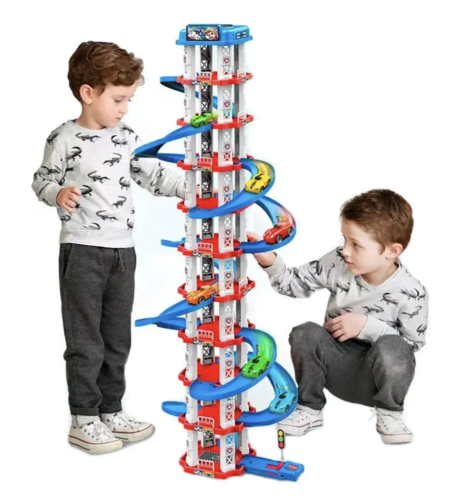 Ігрова траса‑парковка для дітей Childrens Rail Car MH2006, сімейний набір