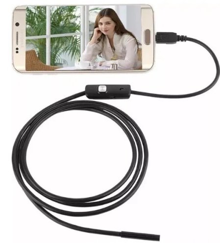 Ендоскоп-камера USB 2 м для Android та PC: гнучка для смартфона, планшета, ноутбука