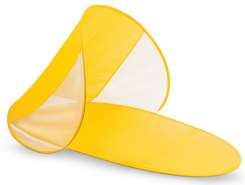 Пляжна підстилка‑намет автоматична з сонцезахисним козирком (тент) 150×80×50 см