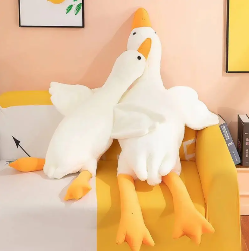 М’яка іграшка гусак-обіймашка 110 см, подушка для обіймів