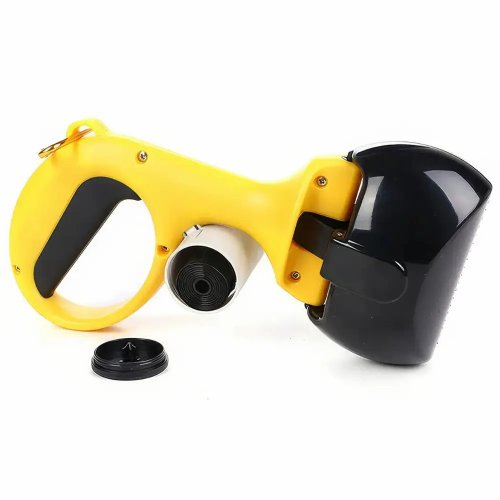 Автосовок-щипці для прибирання за собакою Pooper Scooper M 25×11×9 см з карабіном і мішками