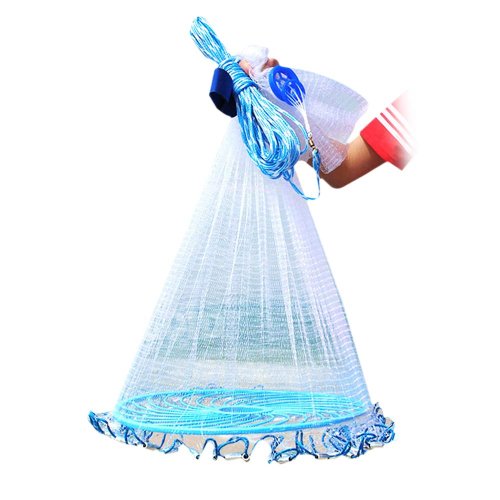 Кастингова сітка-парашут «Американка» для аматорської й спортивної риболовлі, Ø 6,6 м