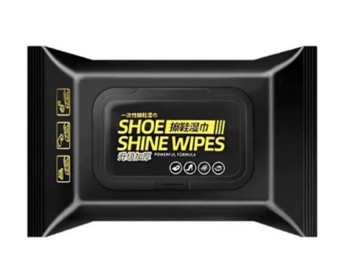 Вологі серветки для блиску та догляду за взуттям Shoe Shine Wipes, 80 шт.