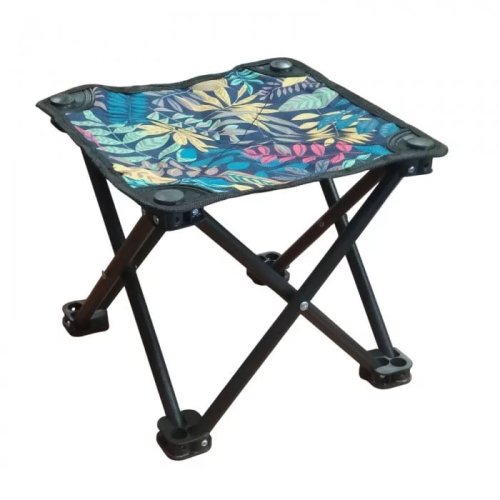 Складаний кемпінговий стілець Mazza • легкий туристичний без спинки для риболовлі та пікніка