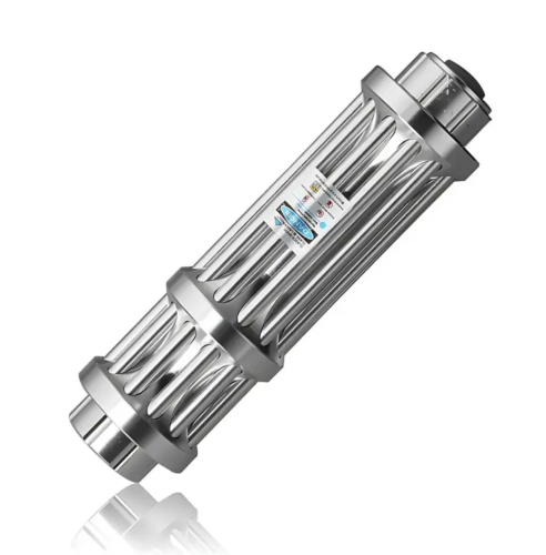 Синя лазерна указка Laser B017 445 нм з 5 насадками у кейсі