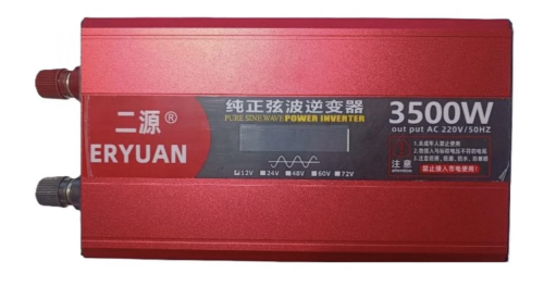 Інвертор ERYUAN 12V→220V 3500W для автоакумулятора, перетворювач напруги з LCD дисплеєм