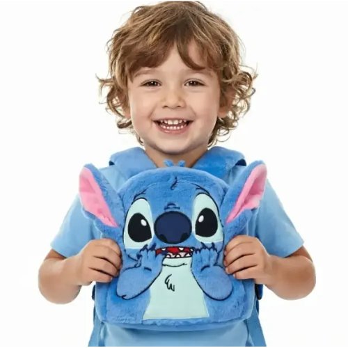 Дитячий плюшевий м’який рюкзак Stitch Lilo з вушками для садка, прогулянок і подарунка