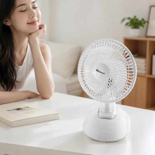 Підлоговий вентилятор DOMOTEC MS-1623 White для дому й офісу, охолодження та циркуляції повітря