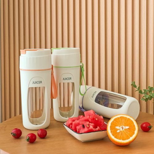 Портативний міні блендер-соковитискач JUICER KS-FSV8 W14, USB зарядка, 340 мл
