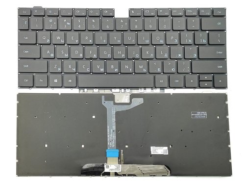 Клавіатура з підсвіткою для Huawei MateBook D14/D15, RU Black, Original