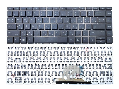Клавіатура для HP ProBook 440 G6/G7, 445 G6/G7, RU, чорна