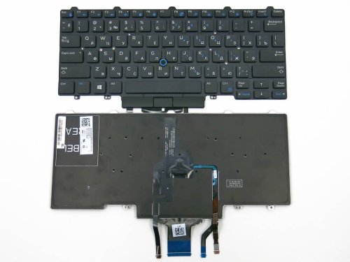 Клавіатура для Dell Latitude 3340/3350/E7450/E7470/E5470/E5450/E5480 RU чорна з підсвіткою Original