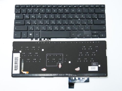 Клавіатура для ASUS ZenBook UX331FN/UX331U/UX331UN, чорна (RU) з підсвіткою, Original