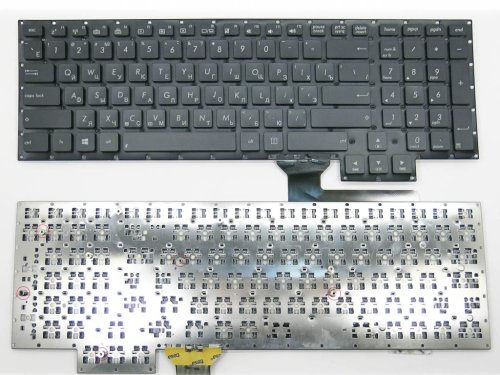 Клавіатура для ASUS G750/G750J/G750JH/G750JM/G750JZ/G750JW/G750JX/G750JY, чорна RU, без рамки