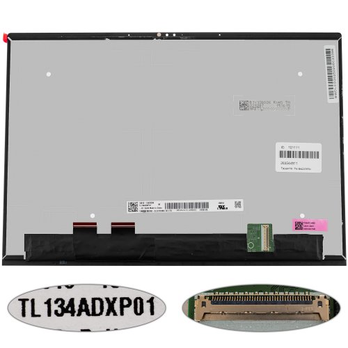 Матриця 13.3" TL134ADXP01-02 з передньою панеллю, 2560×1600, 40pin, LED, Slim, глянець, роз’єм справа внизу для Asus GV302XA