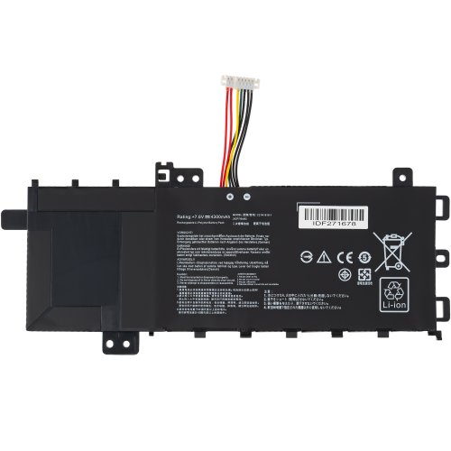Акумулятор для ноутбука ASUS C21N1818-1 X412UA/X415JA/X515JP/X515MA 7.7V 4300mAh чорний