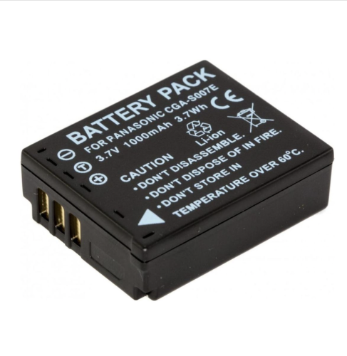 Акумулятор Panasonic CGA-S007E/DMW-BCD10 1000mAh 3.7V Li-Ion для Lumix DMC-TZ серій