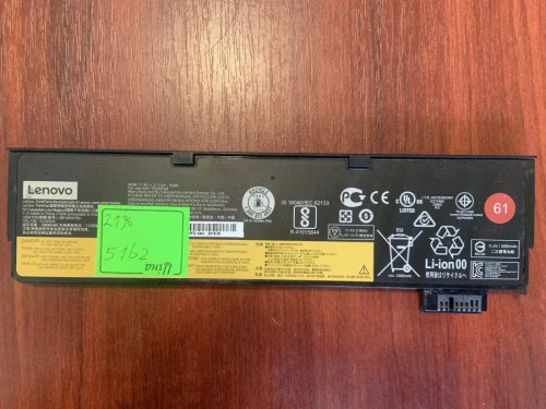 Акумулятор B5162 для Lenovo ThinkPad T470/T480/A475/A485/T570/T580/P51S/P52S TP30 SB10K97581 б/у, знос 21% Original