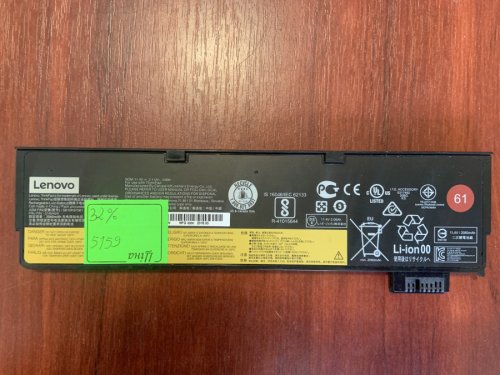 Акумулятор B5159 LENOVO SB10K97581 для ThinkPad T470/T480/A475/A485/T570/T580/P51S/P52S TP27, б/у, знос 32% Original