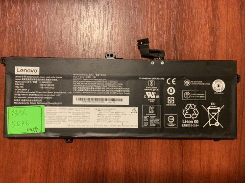 Акумулятор B5076 LENOVO L18M6PD1 знос 13% для ThinkPad X390/X395/X13 Gen SB10K97657/5B10W13923 Original