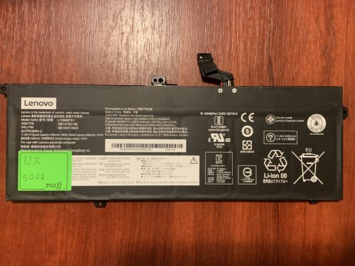 Акумулятор LENOVO L18M6PD1 (знос 18%) для ThinkPad X390/X395/X13 Gen, SB10K97657/SB10T83166/5B10W13923 Original