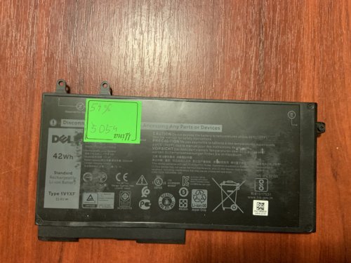 Акумулятор Dell 1V1XF (4GVMP), знос 54%: Latitude 5401/5501/5411/5410/5511, Precision 3540/3550, Inspiron 7590/7591/7791 2-in-1 Original
