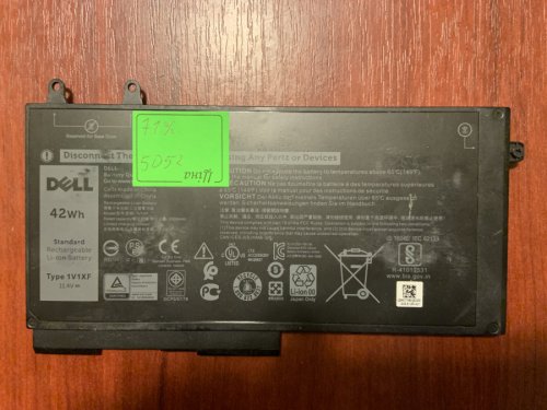 Акумулятор B5052 для Dell Latitude 5401/5501/5411/5410/5511/3540, Precision 3540/3550, Inspiron 7590/7591/7791 2-in-1 (4GVMP, 1V1XF) Original