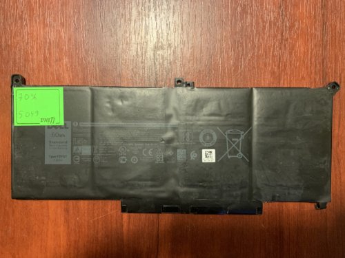 Акумулятор DELL F3YGT (знос 70%) для Latitude 7280/7290/7380/7390/7480/7490, E7280/E7290/E7380/E7483 Original