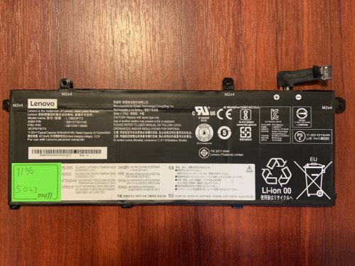 Акумулятор Lenovo L18M3P73 (знос 11%) для ThinkPad T490/T495/P43S/P14s 1st/T14 1st Original