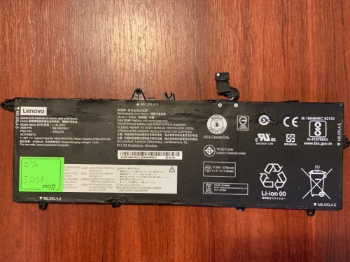 Акумулятор B5037 LENOVO L18L3PD1 0% знос для ThinkPad T14S T490S T495S Original