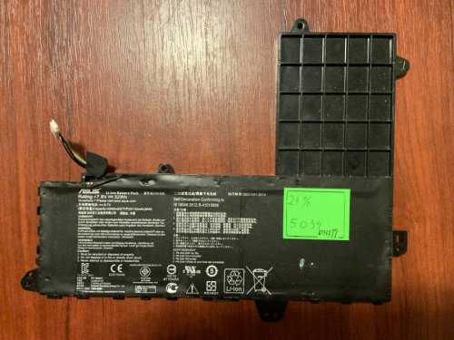 Акумулятор ASUS B21N1505 для E402M/E402MA/E402S/E402SA (знос 24%) Original