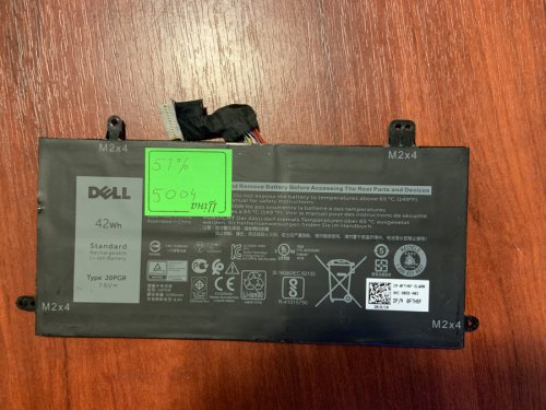 Акумулятор для Dell Latitude 5285 5290 5291 (J0PGR/JOPGR, T17G), знос 51% Original